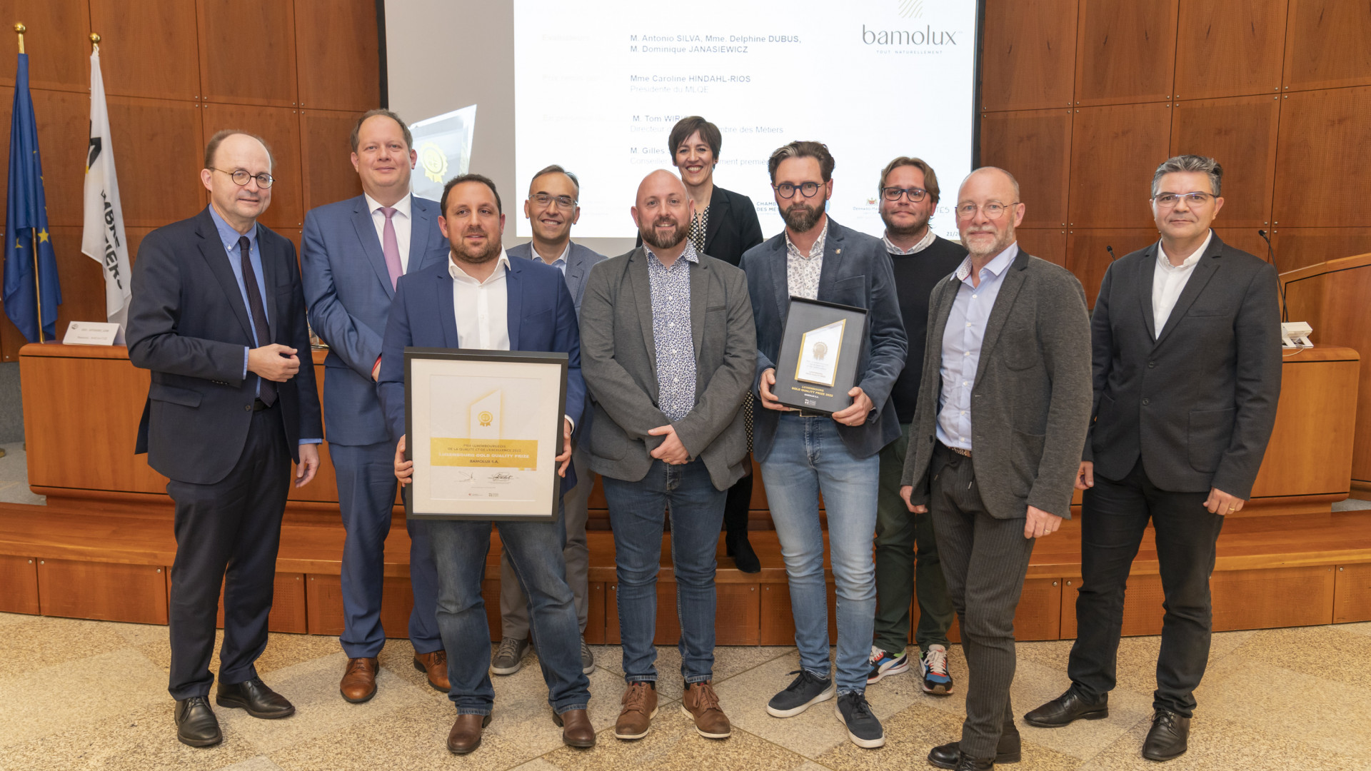 Bamolux a reçu le Prix Luxembourgeois de la Qualité et de l'Excellence GOLD